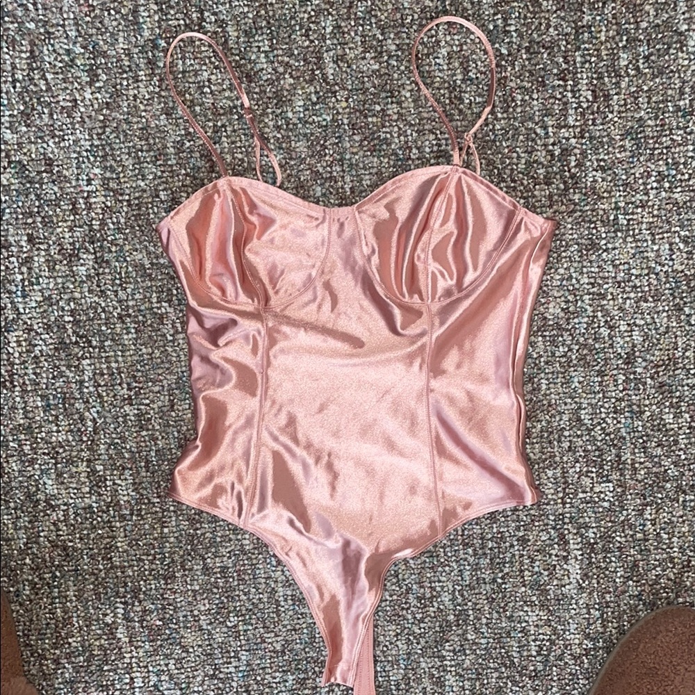 Sexy Satin Bodysuit